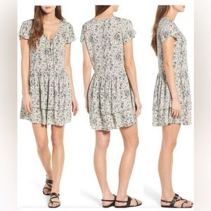 Treasure & Bond Lace Up Ruffle Dress